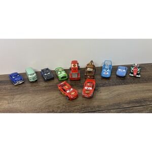 Disney Pixar Cars Vehicles Lot Of 11 Lightning Mater Gorvette Francesco Sally